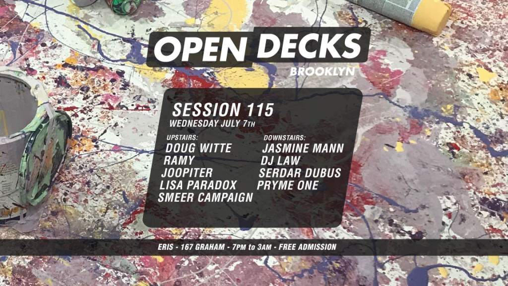 Open Decks Session 115 - フライヤー表