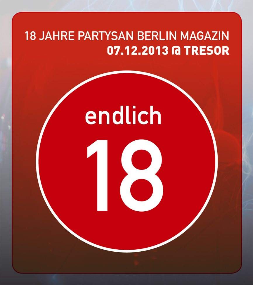 18 Years Partysan Berlin Magazin…endlich 18 - フライヤー裏