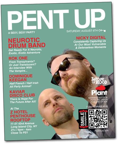 Pent Up! Rooftop Party with Neurotic Drum Band - フライヤー表