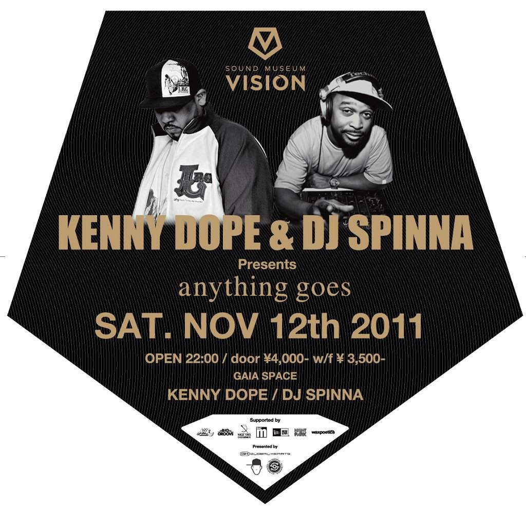 Kenny Dope & Dj Spinna presents Anything Goes - フライヤー表
