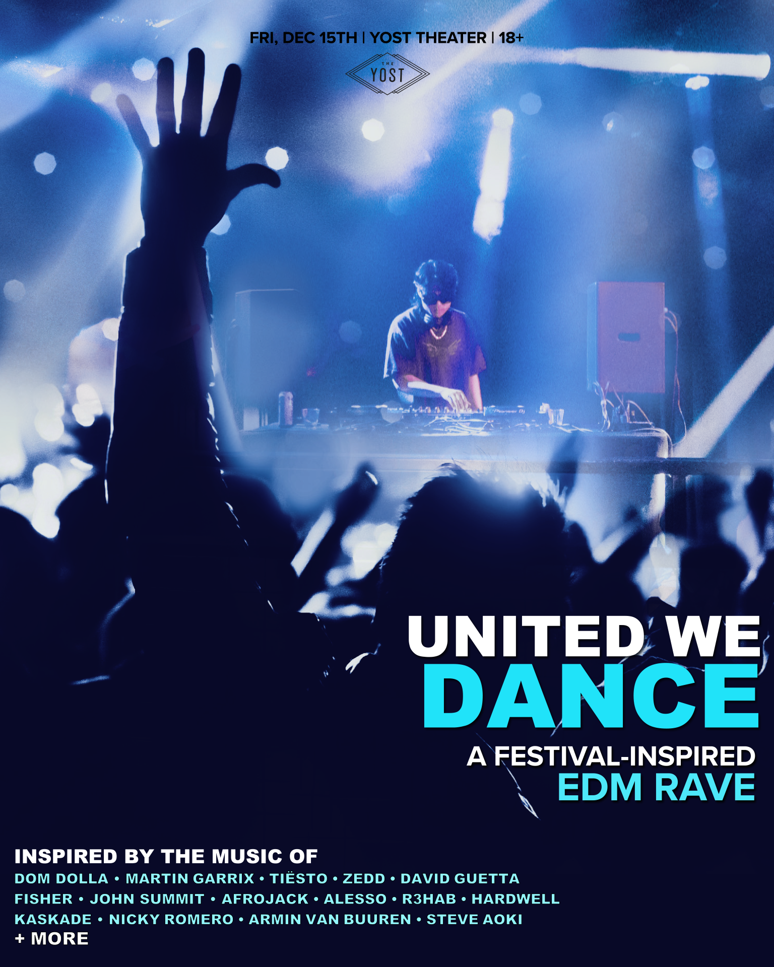 United We Dance: A Festival-Inspired EDM Rave at Yost Theater, Los Angeles
