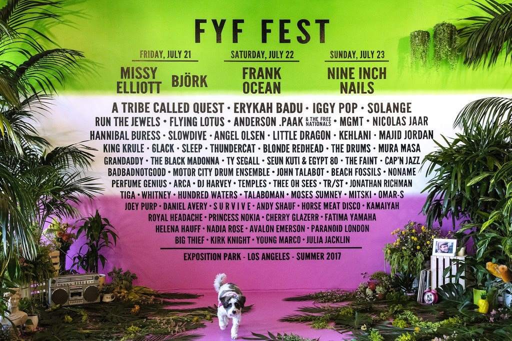 FYF Fest 2017 - Day 3 - フライヤー表