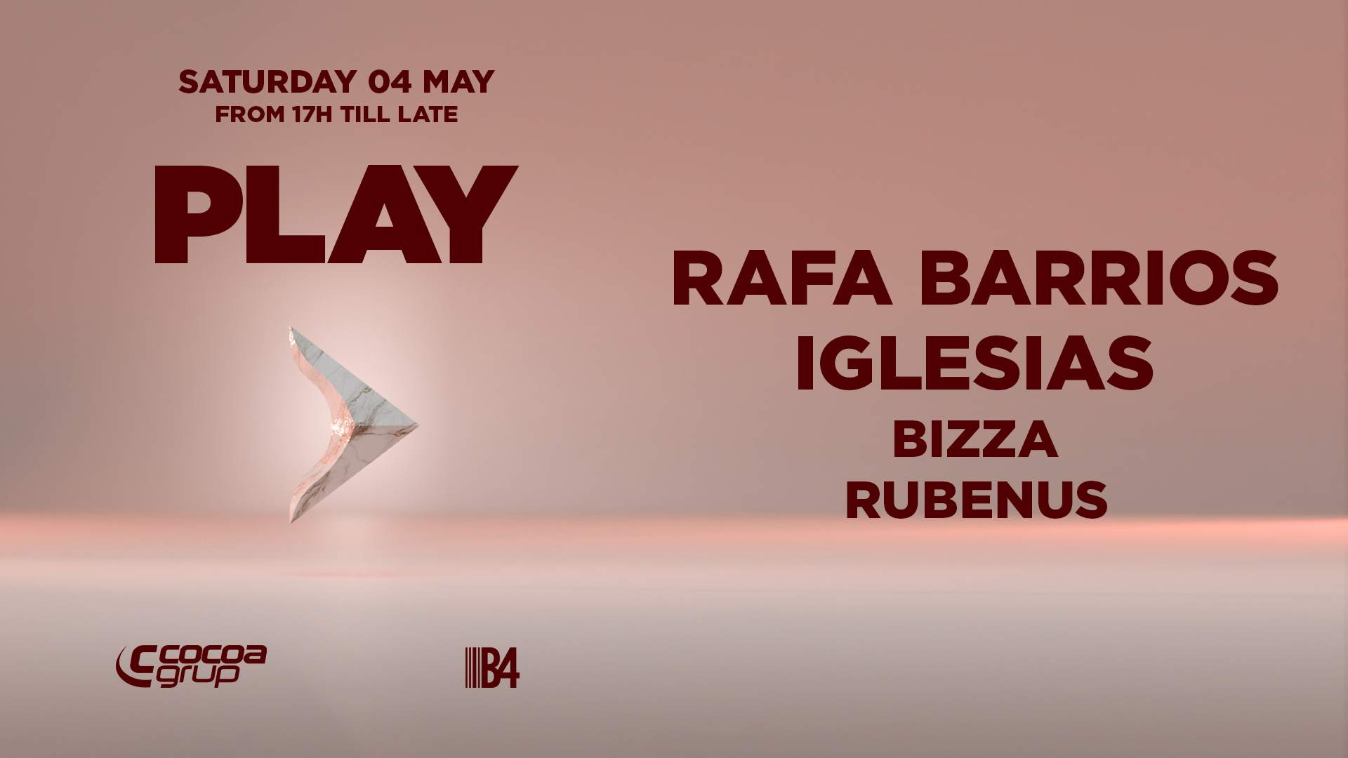 PLAY with Rafa Barrios + Iglesias - フライヤー表