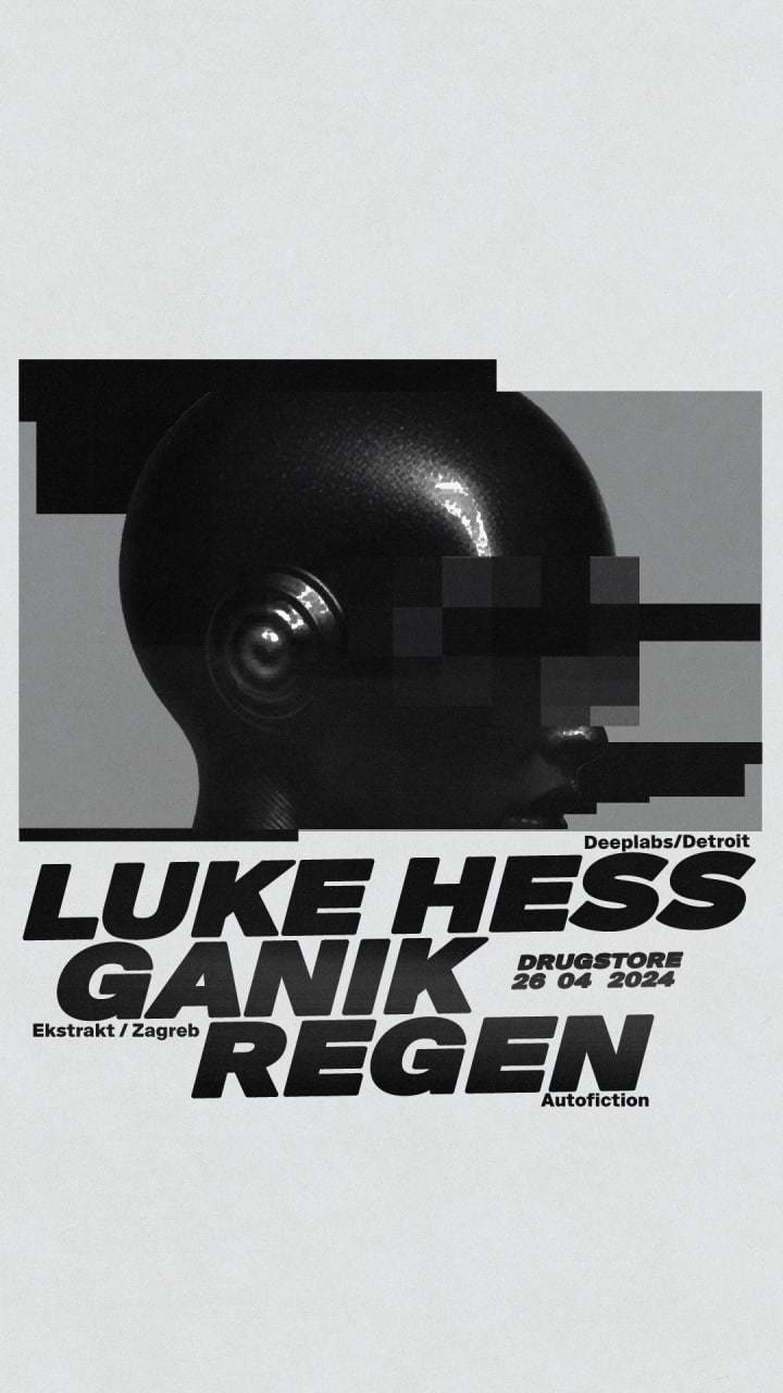 Luke Hess, Ganik, Regen - フライヤー表