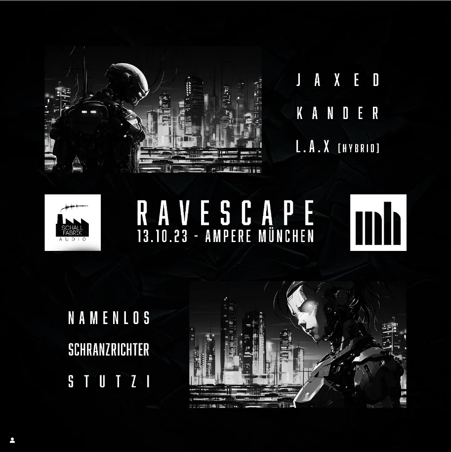 Ravescape with Kander, Jaxed, L.A.X, Namenlos, Stutzi and Schranzrichter - Página frontal