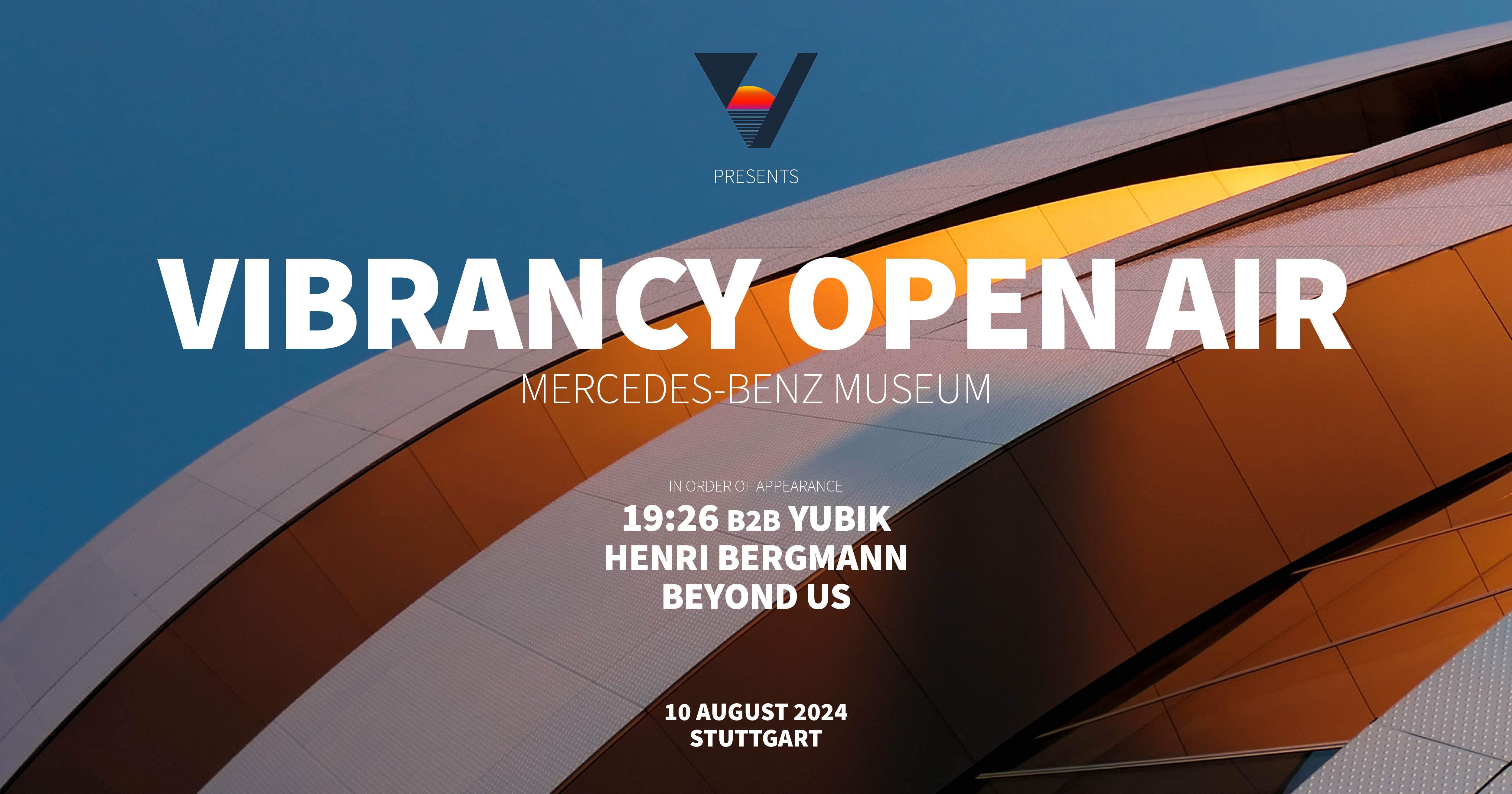 Vibrancy Open Air - Mercedes-Benz Museum - フライヤー表