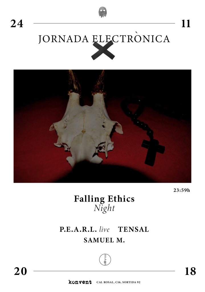 X Jornada Electrònica - Falling Ethics Night - Página frontal
