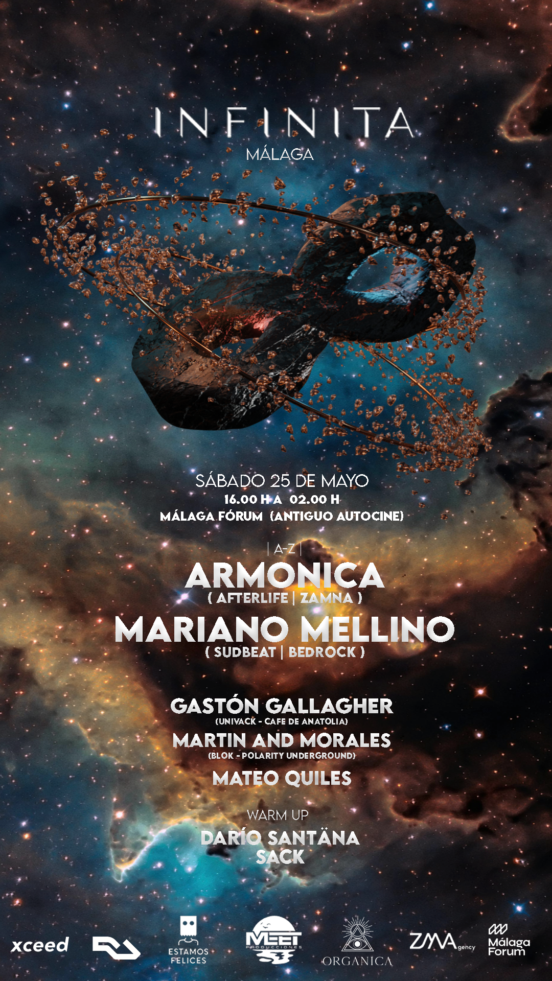 INFINITA presents Armonica (Afterlife - ZAMNA) + Mariano Mellino (Sudbeat - Bedrock) - フライヤー表