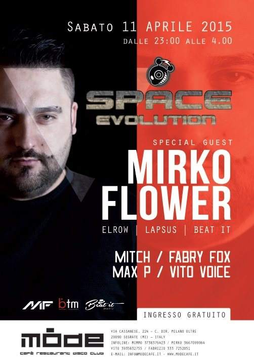 Space Evolution with Mirko Flower - Página frontal