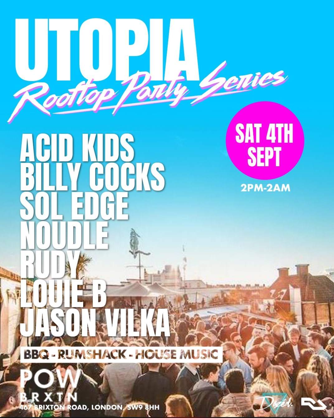Utopia: Summer Closing Rooftop Party - Página frontal