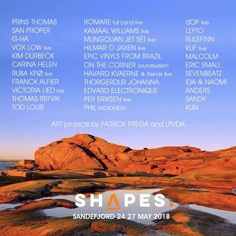 Shapes Festival Sandefjord - フライヤー表