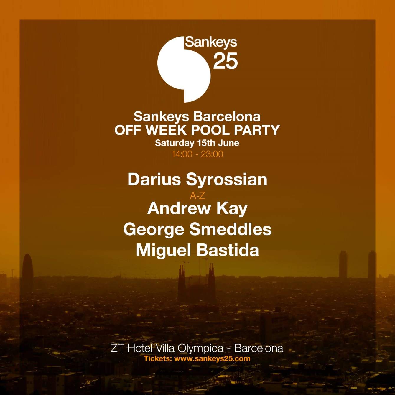 Sankeys25: Barcelona - OFF Week Pool Party - Página frontal