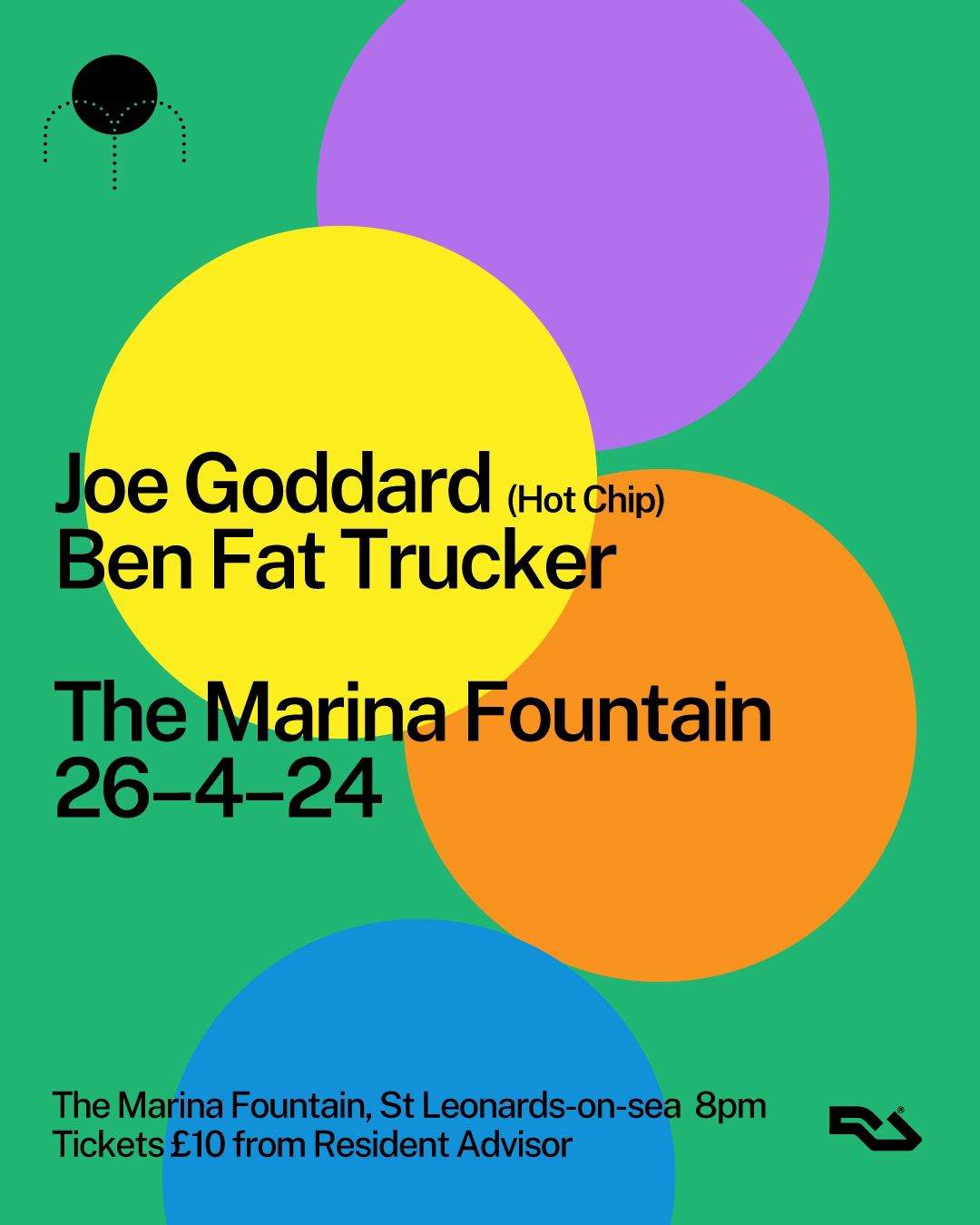 Joe Goddard (hot chip) at The Marina Fountain - Página frontal