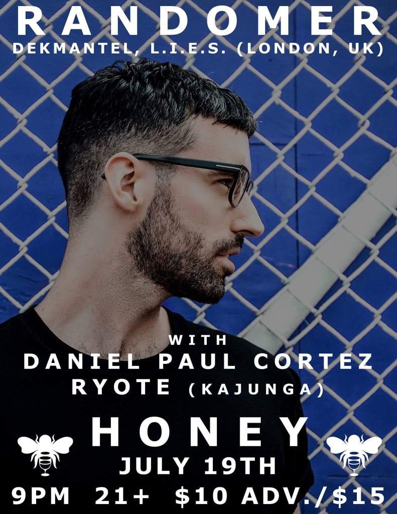 Randomer with Daniel Paul Cortez and Ryote at Honey - Página frontal