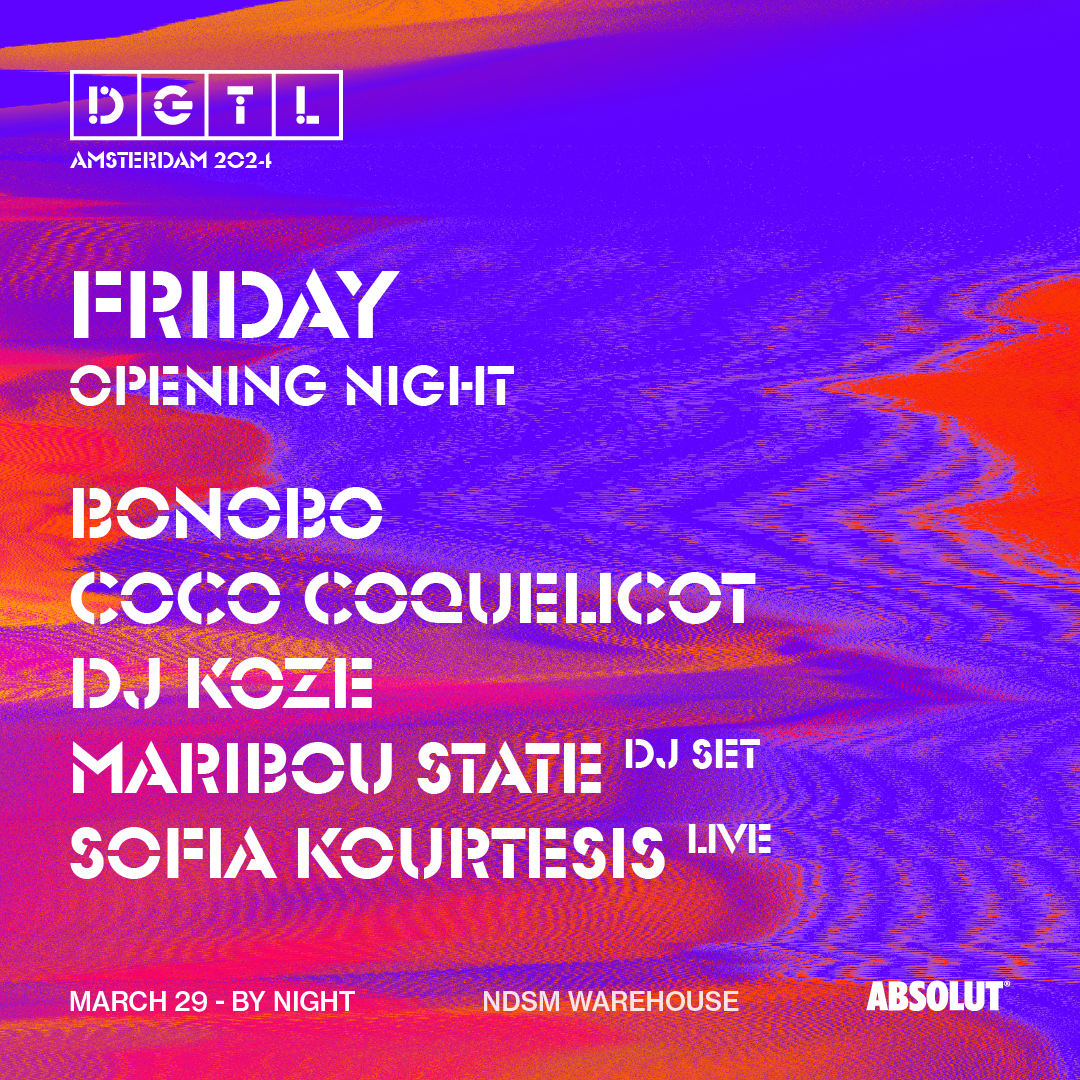 DGTL Amsterdam Opening Night 2024 - フライヤー表