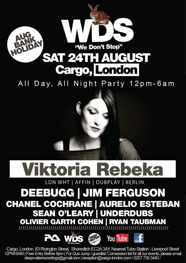 [CANCELLED] WDS - August Bank Holiday - All Day / All Night Party // Viktoria Rebeka // - Página frontal