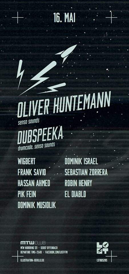 Lost Ultramagnetic with Oliver Huntemann & Dubspeeka - フライヤー裏