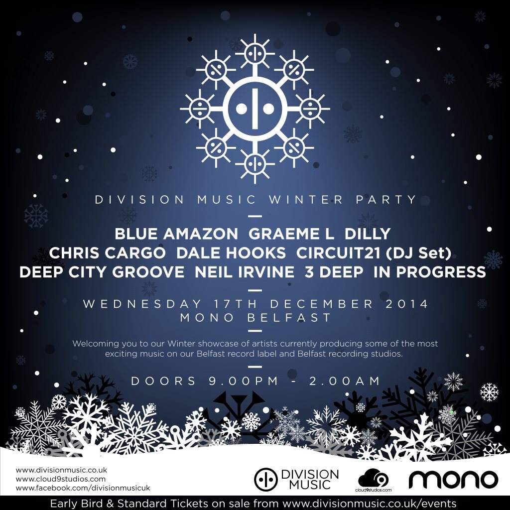 Division Music Winter Party - フライヤー表