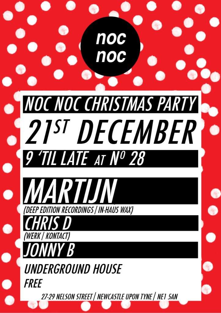 noc noc Christmas Party - フライヤー表