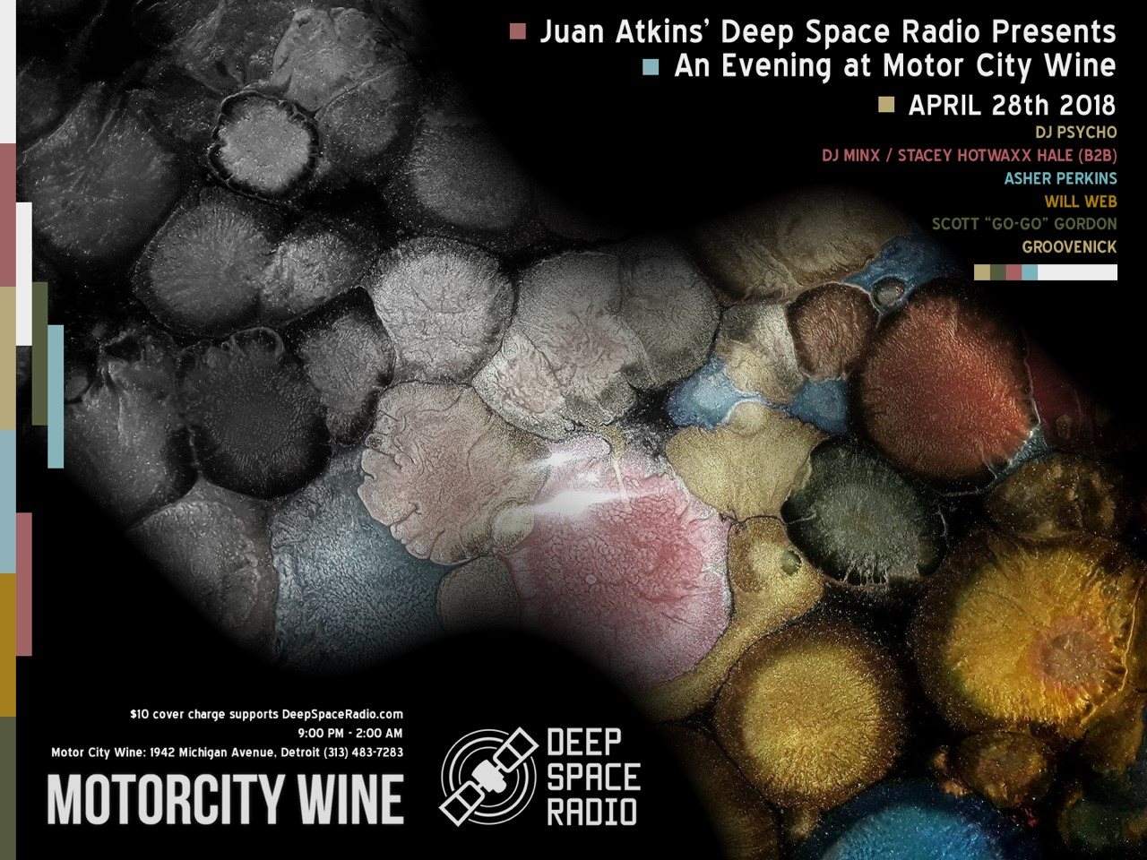 Juan Atkins' Deep Space Radio - フライヤー表