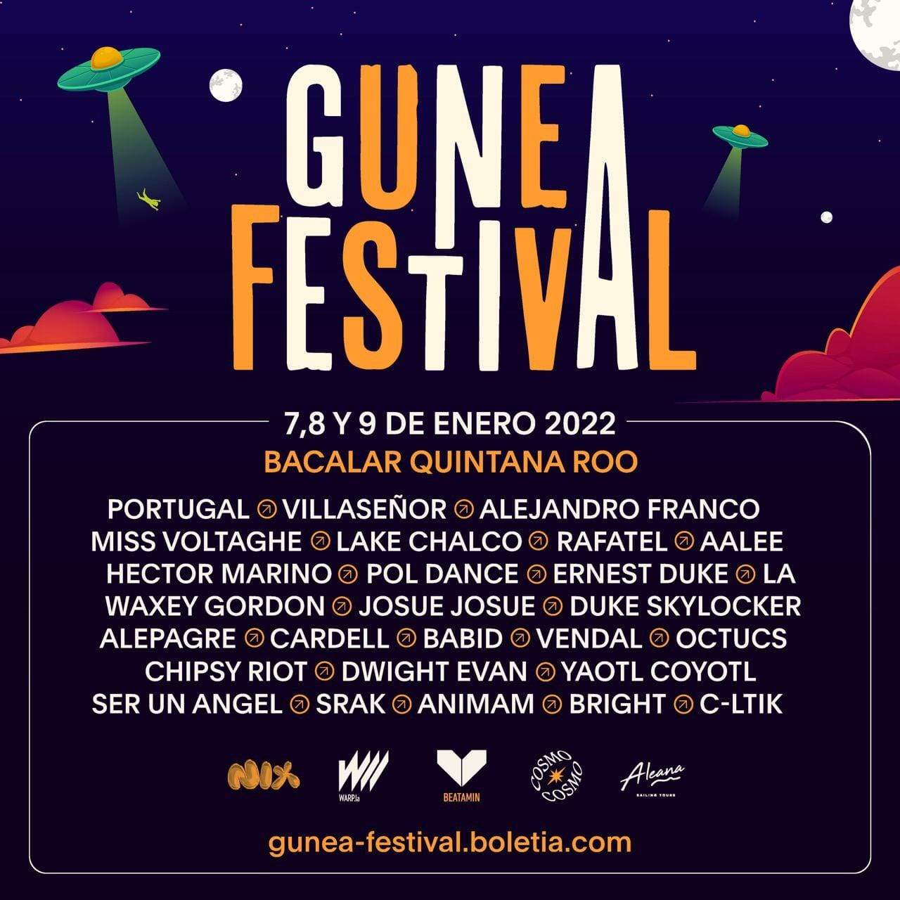 Gunea Festival - Página frontal