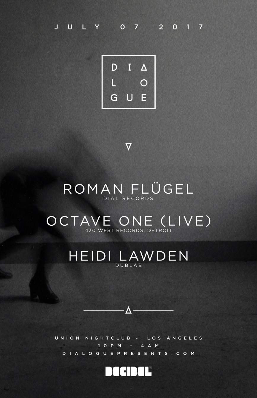 Dialogue Feat. Roman Flügel, Octave One [Pre-Sale Sold Out - Tickets Available At Door] - Página trasera
