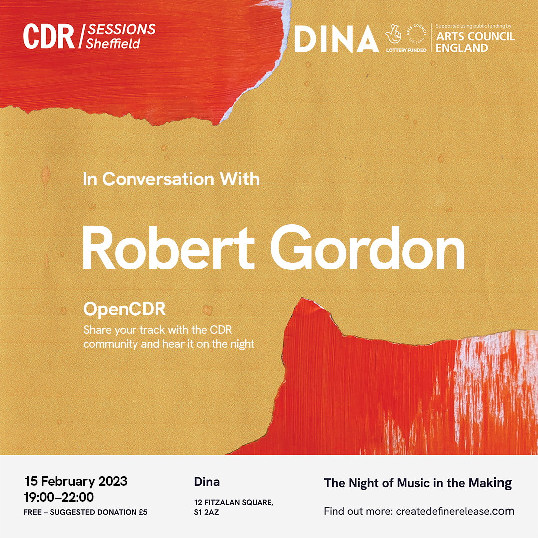 CDR Artist Talk with Robert Gordon - Página trasera