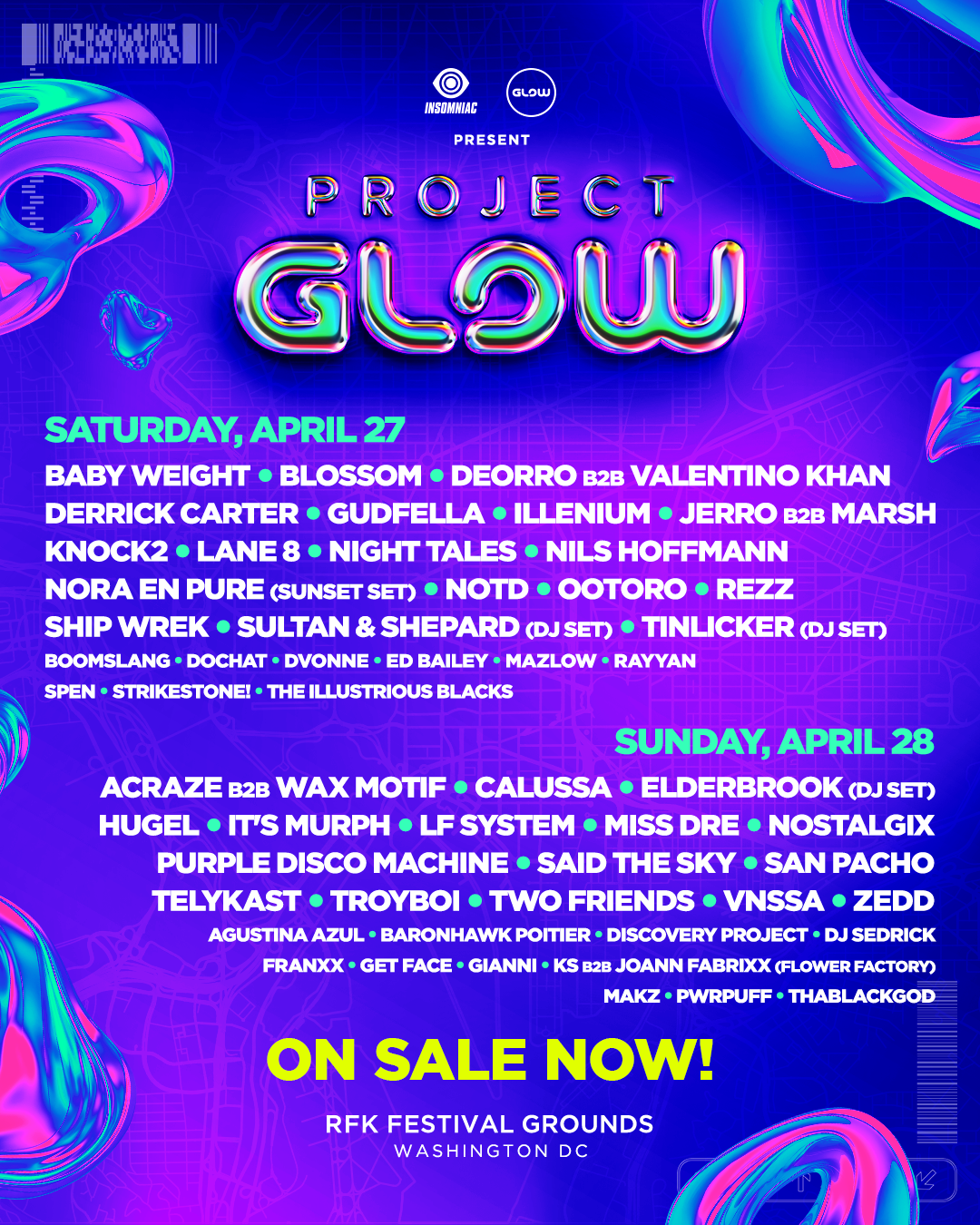 Project GLOW Festival 2024 - Página frontal