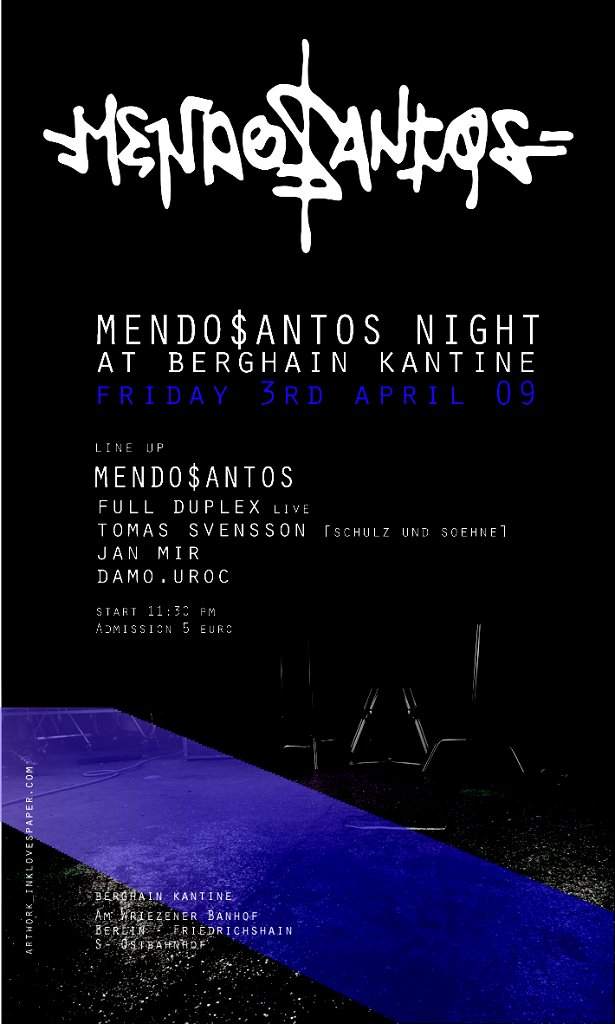 Mendo$antos Night 2 - フライヤー表