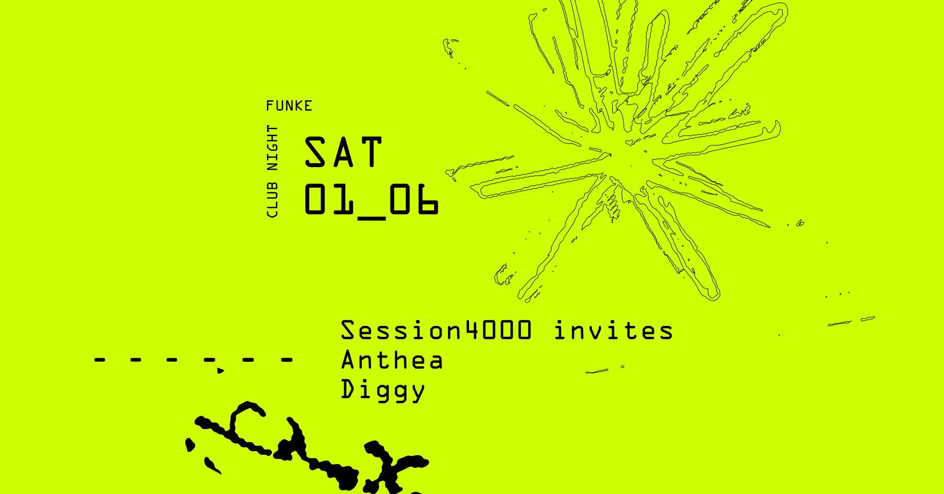 Session4000 invites Anthea, Diggy - フライヤー表