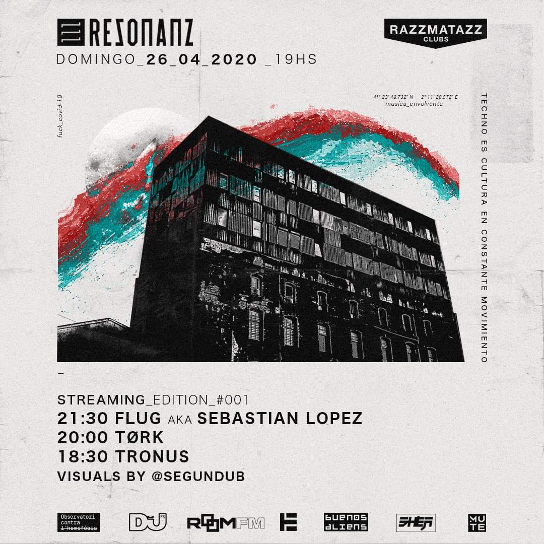 Rezonanz [streaming edition] con Flug aka Sebastian Lopez, TØRK y Tronus - Página trasera