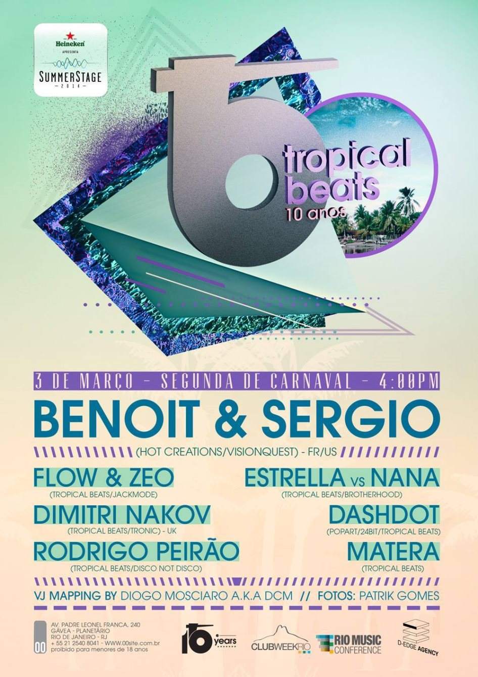 Tropical Beats 10th anniversary - Página frontal