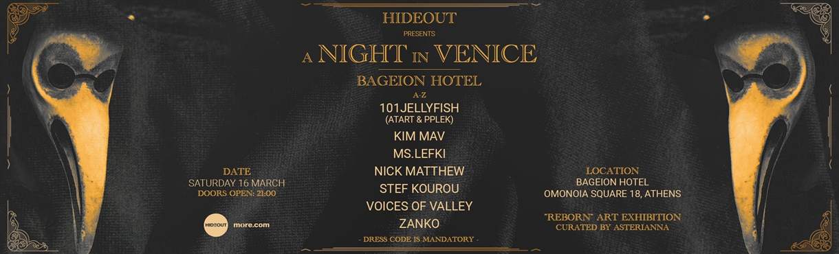 HIDEOUT PRESENTS: A NIGHT IN VENICE - Página frontal