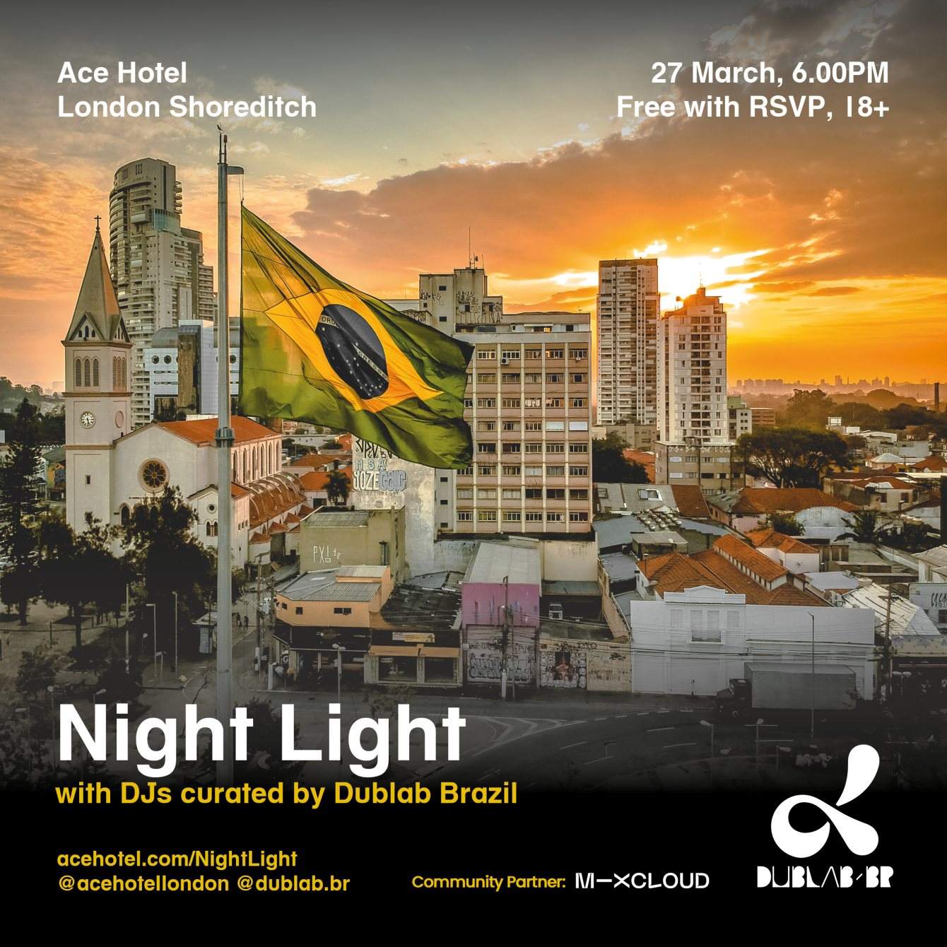 [Cancelled] Night Light with DJs Curated by Dublab BRazil - Página frontal