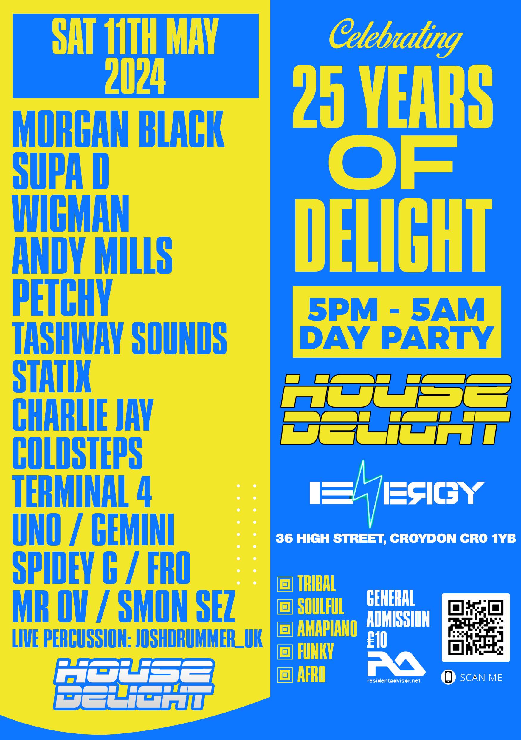 HOUSE DELIGHT (Day & Night Party - 5pm - 5am) - フライヤー裏