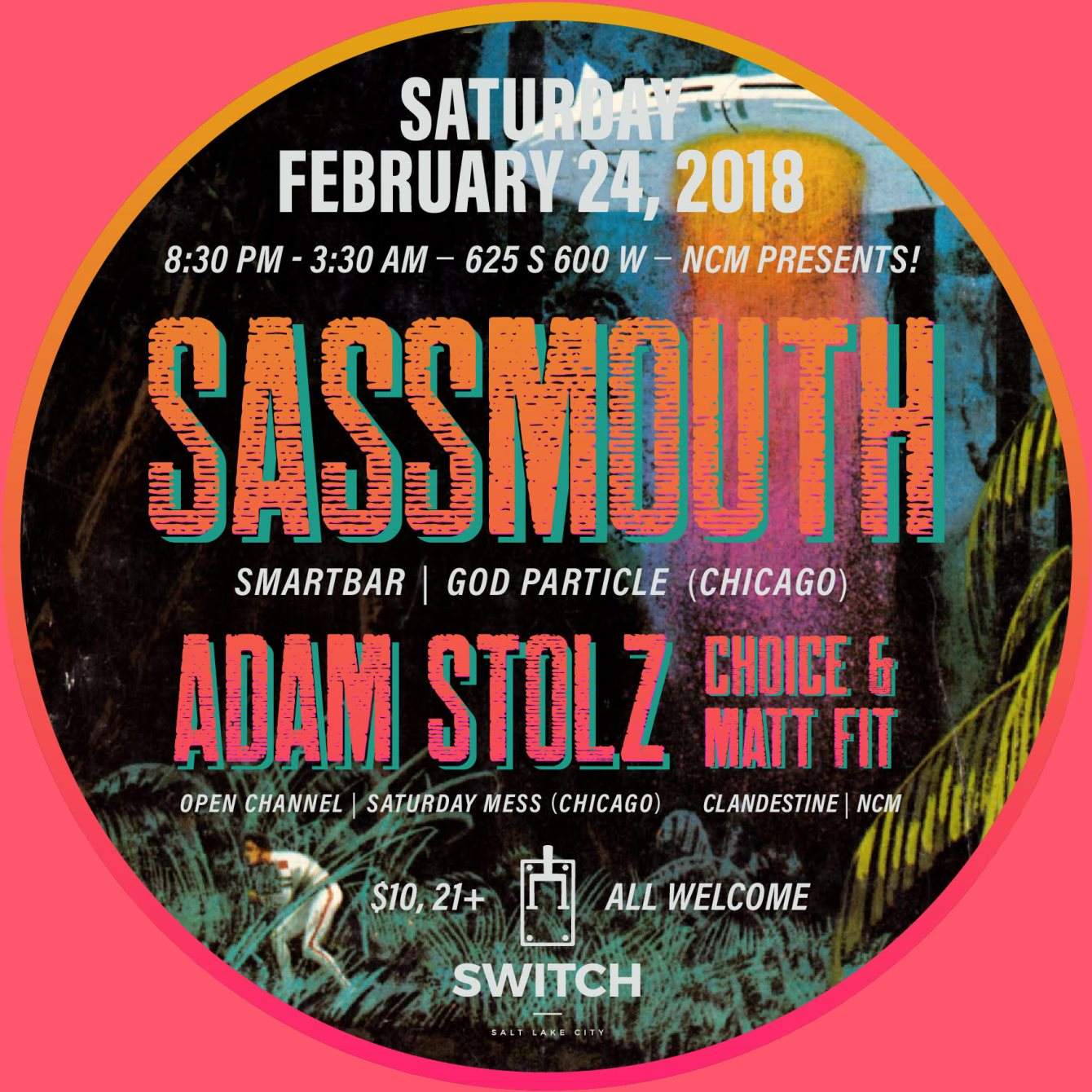 New City Movement presents Sassmouth, Adam Stolz - フライヤー裏