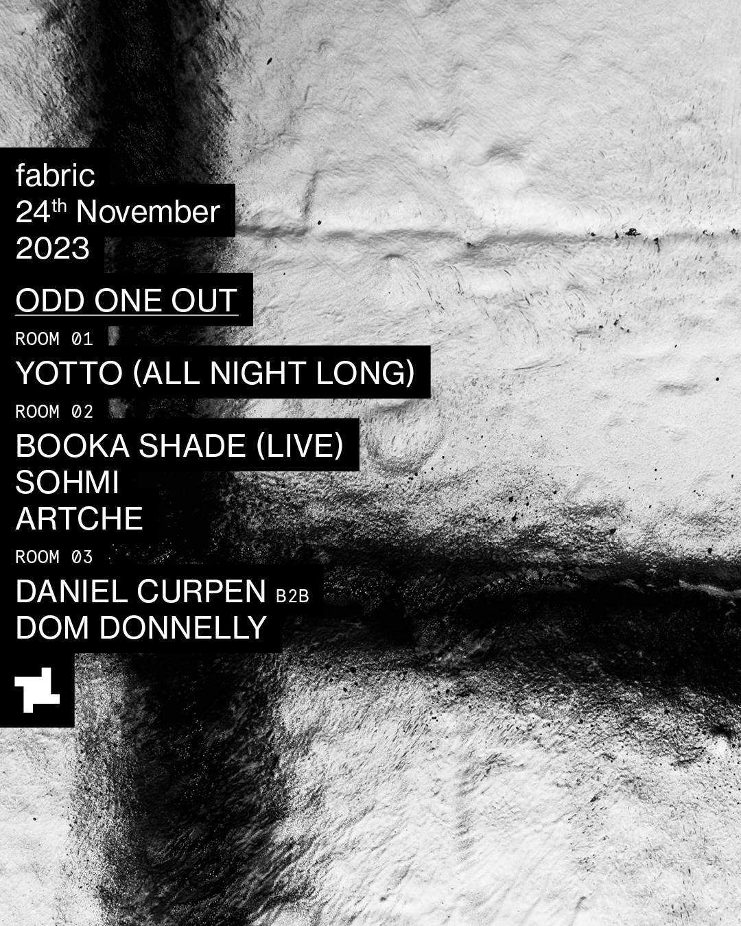 fabric: YOTTO (All Night Long), Booka Shade (Live), SOHMI, Artche   - Página frontal