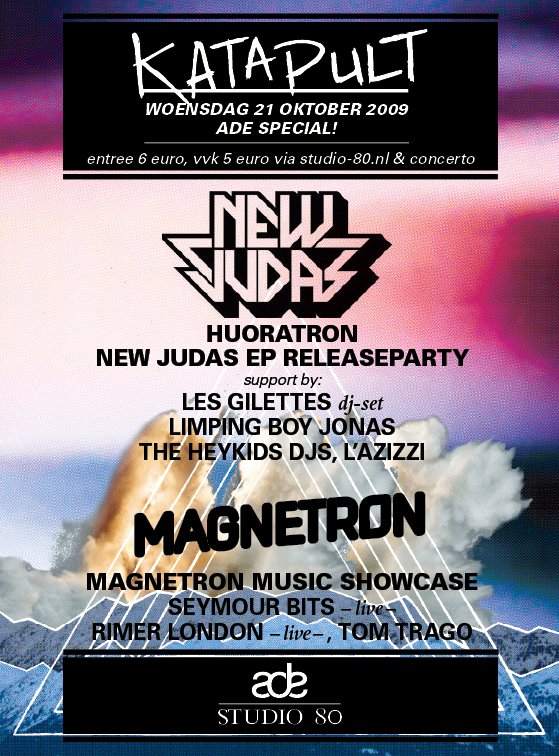 Katapult & New Judas present Huoratron Ep Release Party & Magnetron Music Showcase - Página frontal