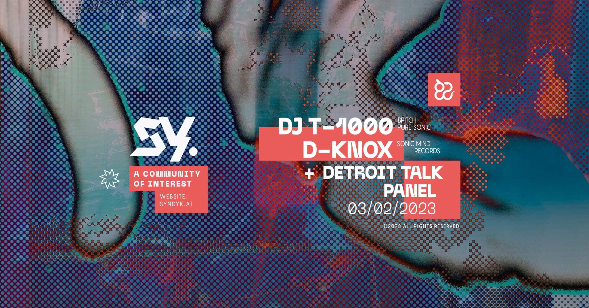 Syndykat - DJ T-1000 • D-knox - フライヤー表