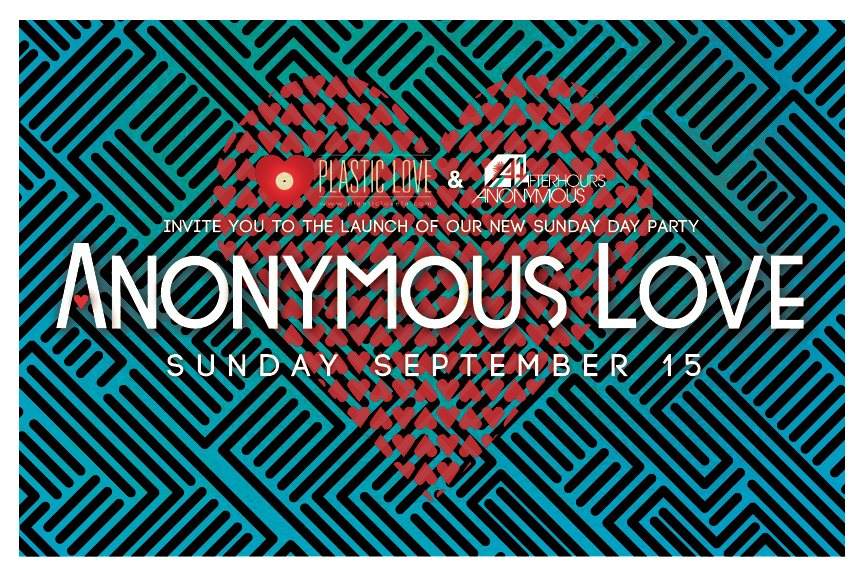 Anonymous Love Launch Party - Manik, Jimmy Maheras, Bas, Cooper Saver - フライヤー裏