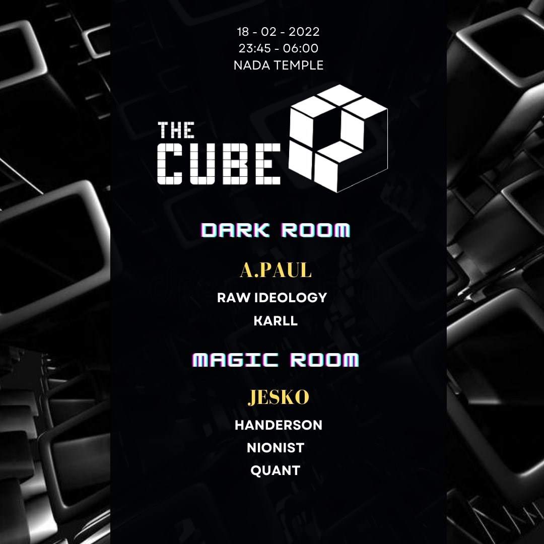 The Cube #6 - Techno Party W/ A.Paul - フライヤー表