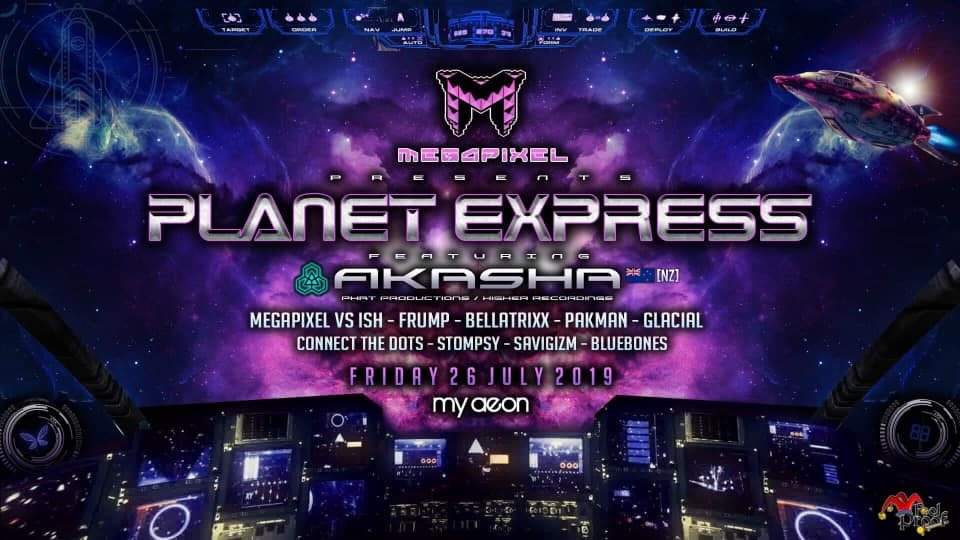 Megapixel & Fool Proof presents Planet Express - フライヤー表