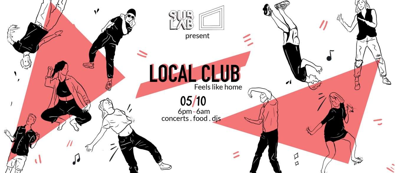 Sublab • Local Club • La Cabane - フライヤー裏