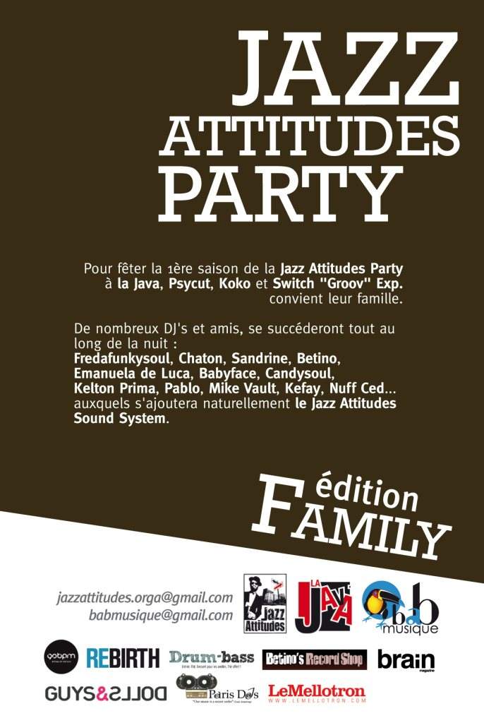 Jazz Attitudes Party – Édition « Family » - Página trasera