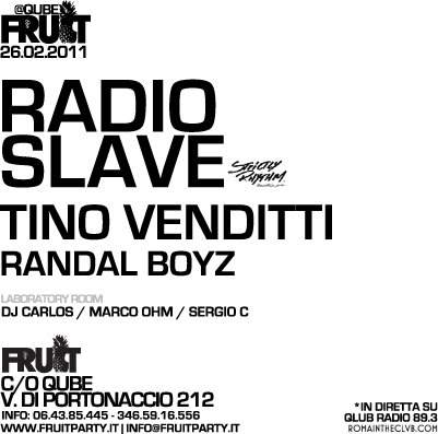 Fruit Party present: Radioslave - Página trasera
