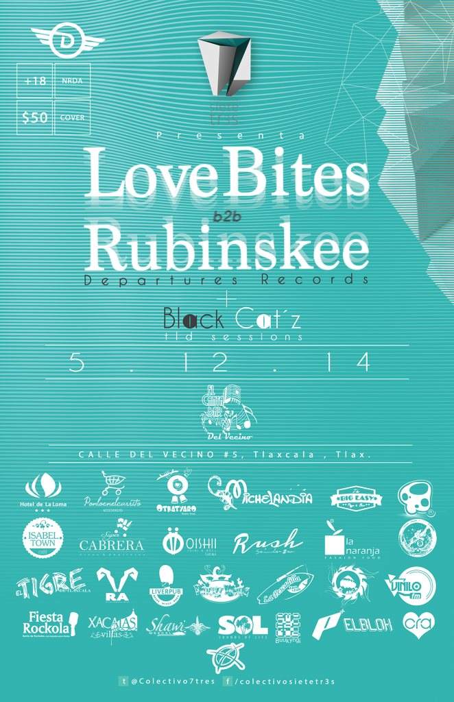 Love Bite b2b Rubinskee - フライヤー表