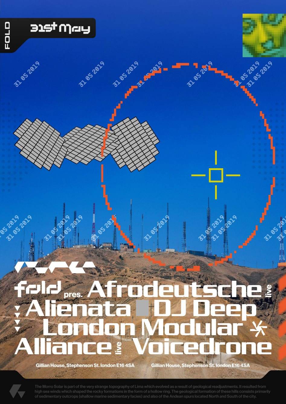 FOLD presents: Afrodeutsche (Live) / Alienata / DJ Deep / London Modular Alliance (Live) - Página frontal