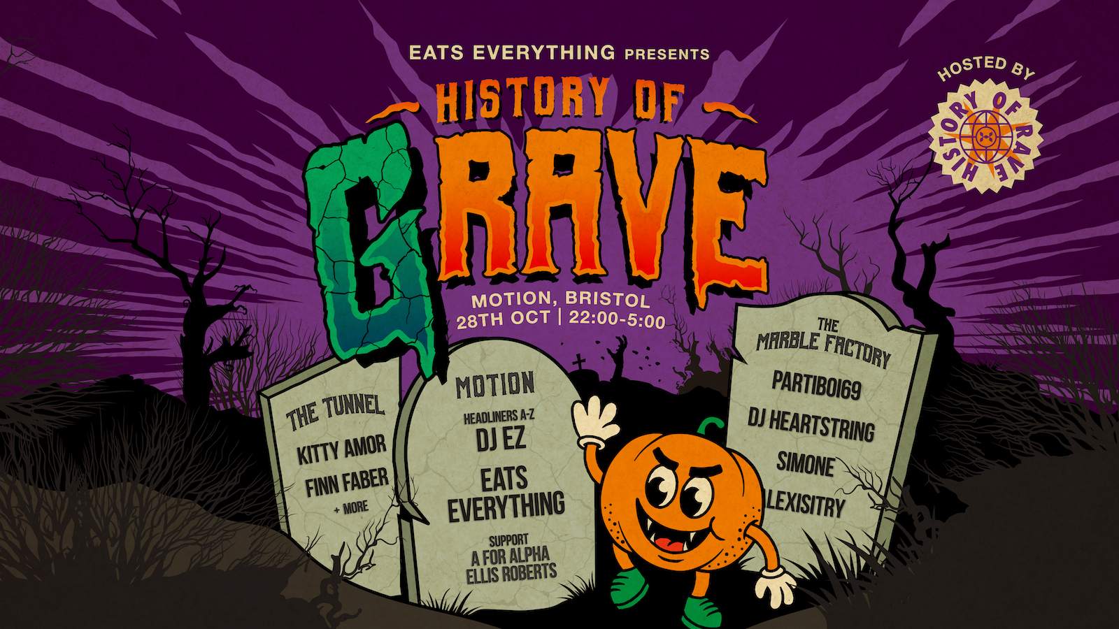 History of (G)Rave: Halloween - DJ EZ, Eats Everything & More - Página frontal