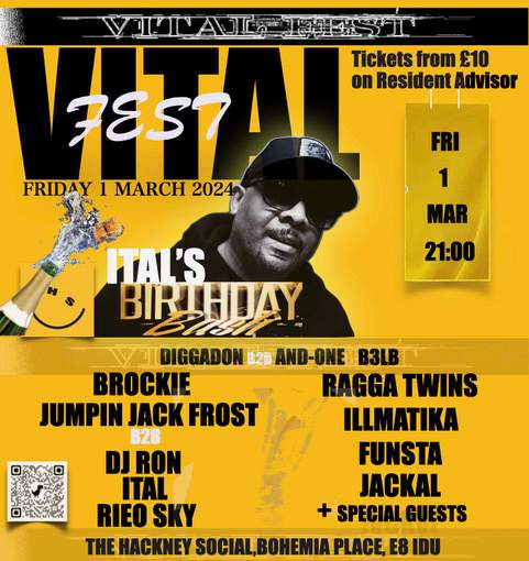 Vital Fest: DJ Ital's Birthday Bash - Página frontal