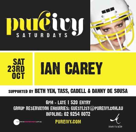 Pure Ivy presents Ian Carey - Página frontal